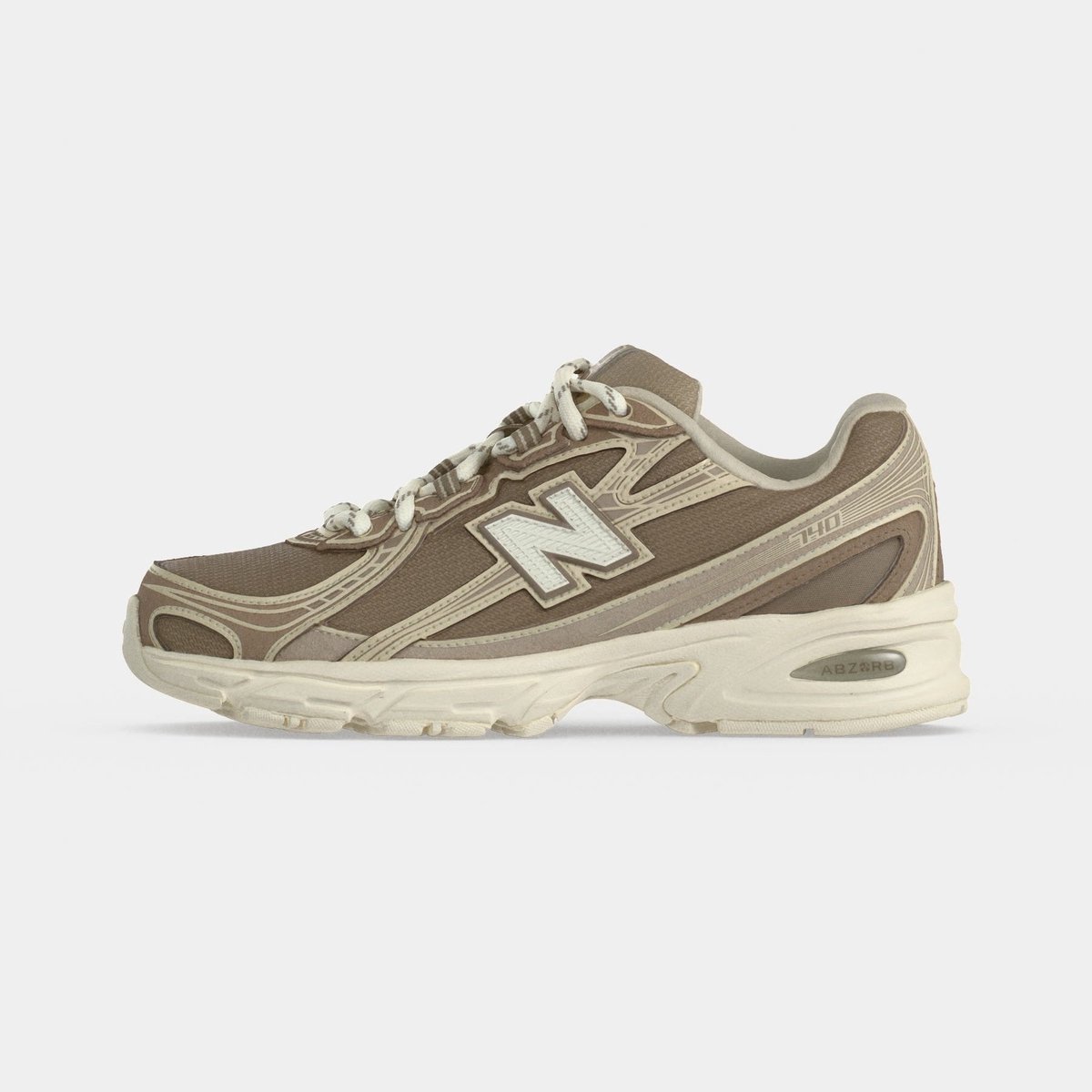 New Balance 740 - Unisex - Mushroom Driftwood - Maat EU 36