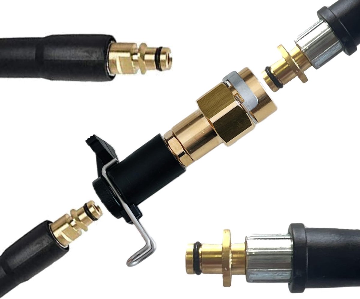 M&M Smartek High pressure hose connector, connector front/compatible with Kärcher 10 mm plug nipple HD HDS on - ShopVlot