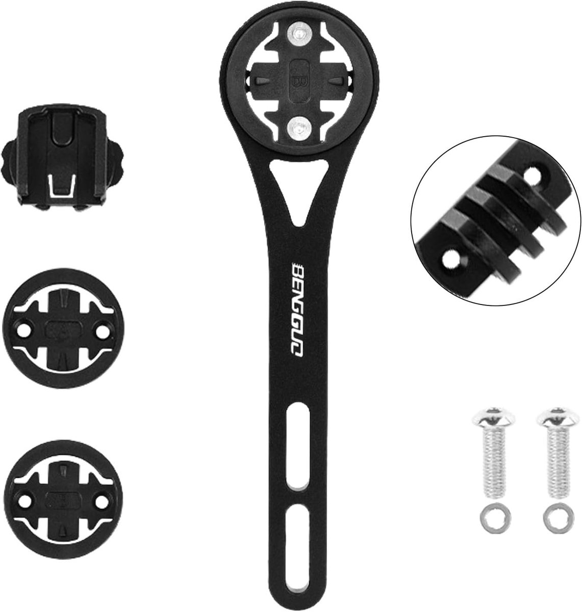 Integrated Front Handlebar, Integrated Front GPS Bicycle Mount, Outdoor GPS Handlebar Mount, Compatible with Garmin - ShopVlot