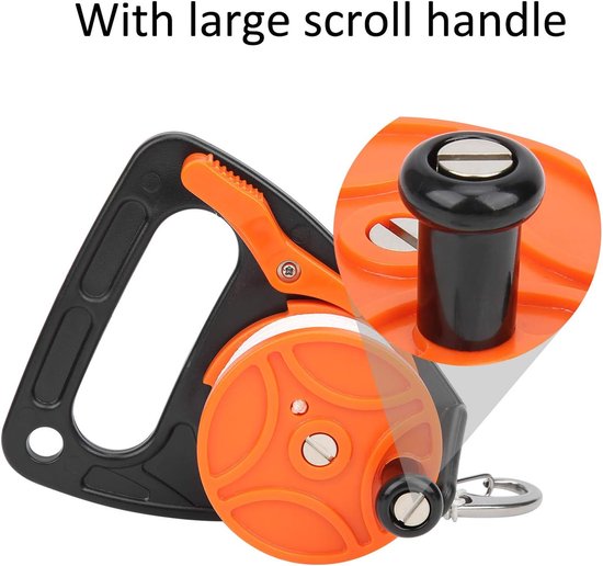 Dive Line Reel with Handle Map Position PP Rope Combination Diving Equipment (150ft) (Orange) - ShopVlot — afbeelding 5
