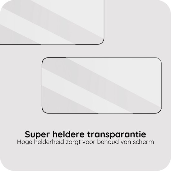 Super heldere screenprotector voor uitstekende schermtransparantie.