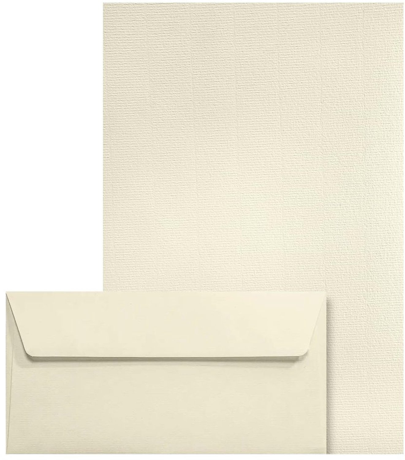 Enveloppen Set Ecru en Briefpapier - 50 Stuks