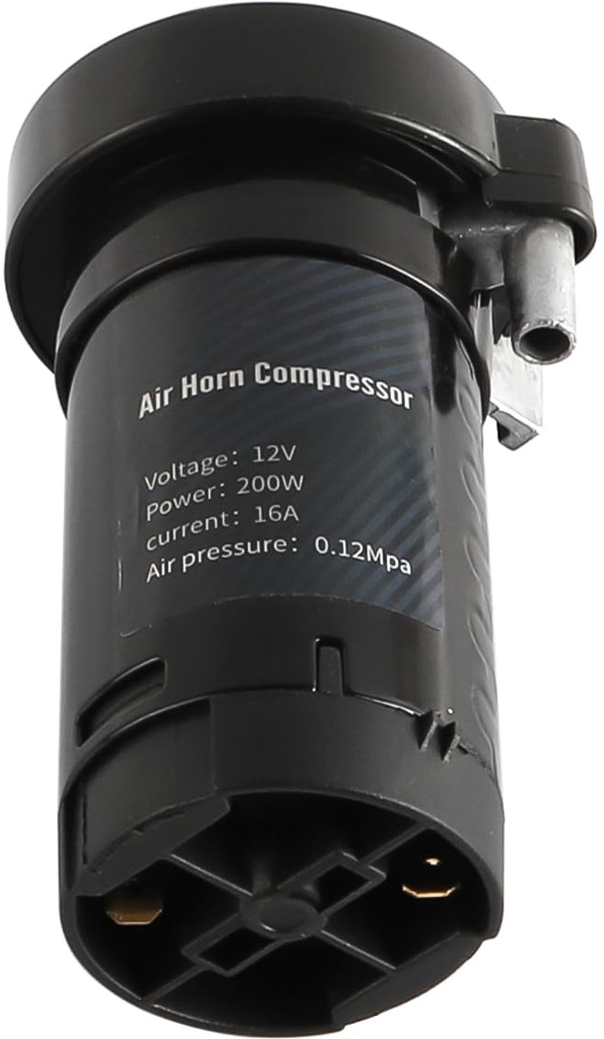 12V luchtpomp luchtcompressorhoorn elektrische autohoorn luchtpomp vrachtwagenfluit motorhoorn stoomhoorn luchtstroomconversie 12V enkele luchtpomp voor voertuigen zwart — afbeelding 4