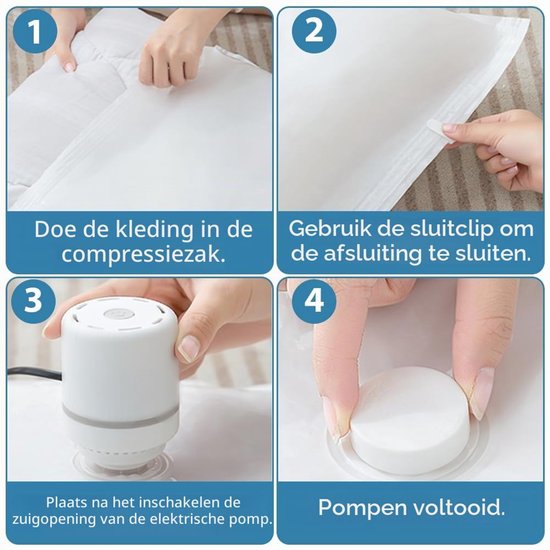 Elektrische Vacuümpomp, 30W Elektrische Luchtpomp, Vacuümpomp voor Vacuümzakken Kleding, Vacuümpomp voor Interfacetas, Draagbare Luchtpomp, Vacuümpomp met Ultra Krachtige 4,5 kPa Zuigkracht — afbeelding 3