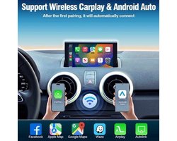 Carplay Android Auto Interface Adapter - Draadloos Voor Audi A1 Q3 RMC - Achteruitrijcamera Ondersteuning - Smartphone Mirroring - USB Weergave