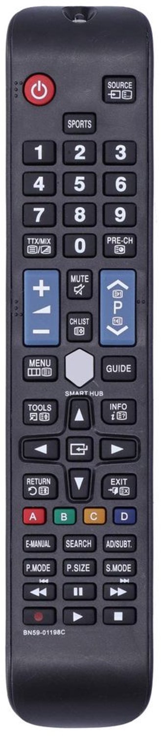 Vervanging Afstandsbediening - TV Afstandsbediening - Duurzaam en Betrouwbaar - Zwart - Compatibel met meerdere modellen - Handig voor el...