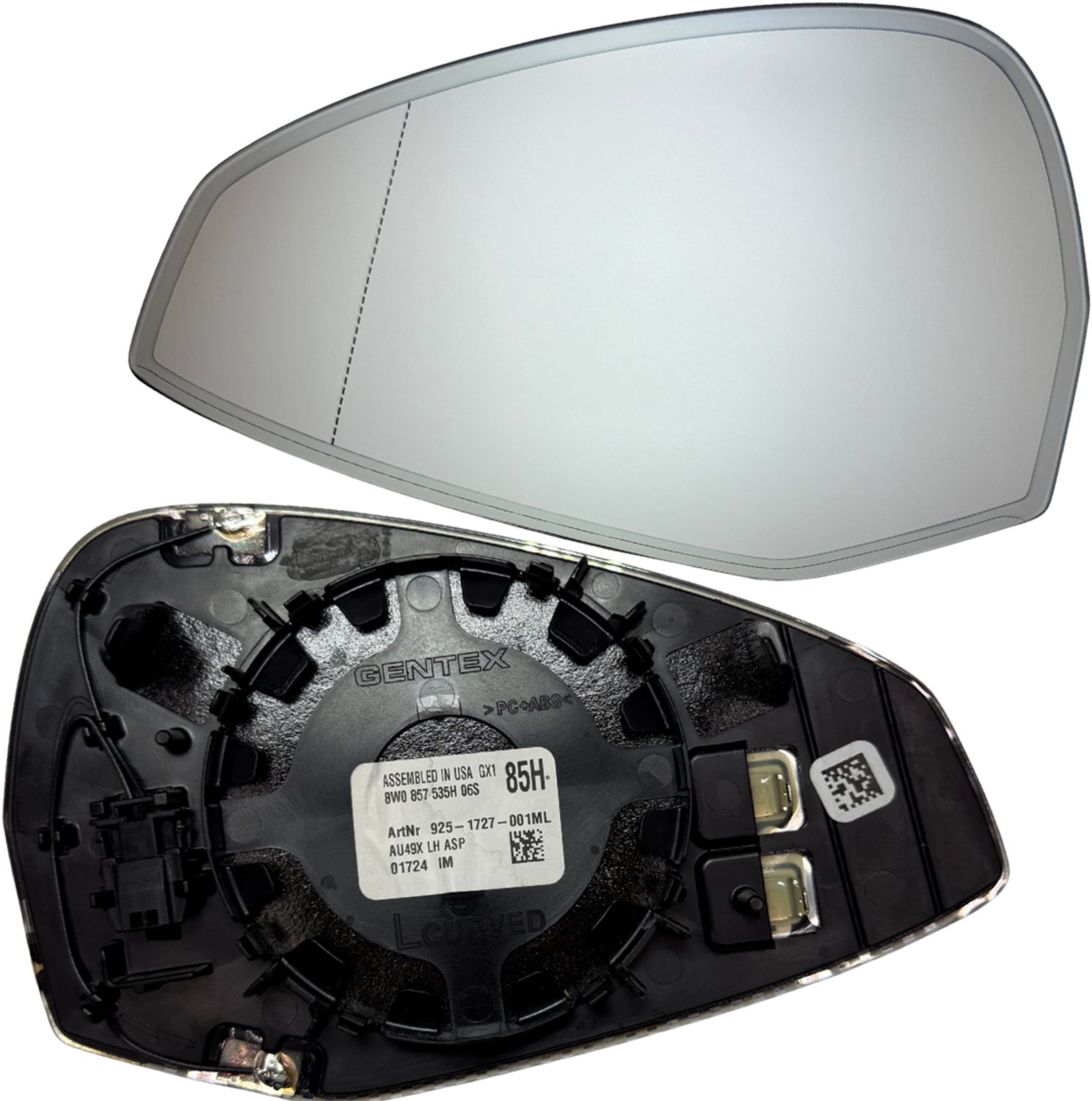 BILMAX Linker Buitenspiegelglas Vervanging voor Audi A4 (B9) & Audi A5 (F53, F5P) 2016–2025, Verwarmd, Automatisch Dimmend (Bestuurderszijde)