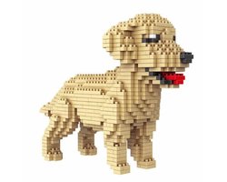 Bouwset Miniatuurblokken Hond Golden Retriever