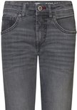 Grijze Petrol Industries regular tapered jeans met wassing, zakken en een zilverkleurige knoopsluiting.