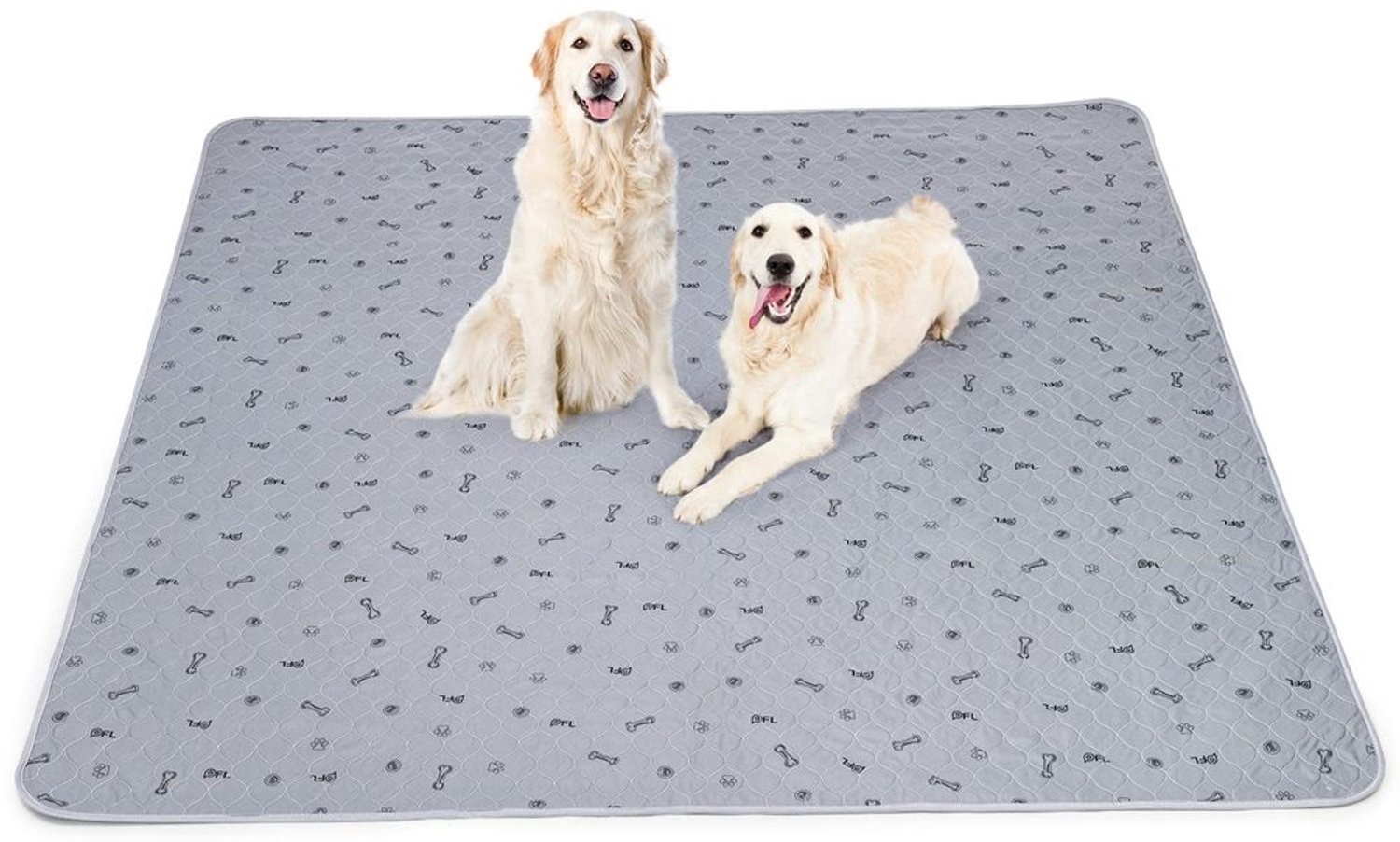 Absorberende Puppy Mat 182 x 182 cm, Waterproof en Wasbaar
