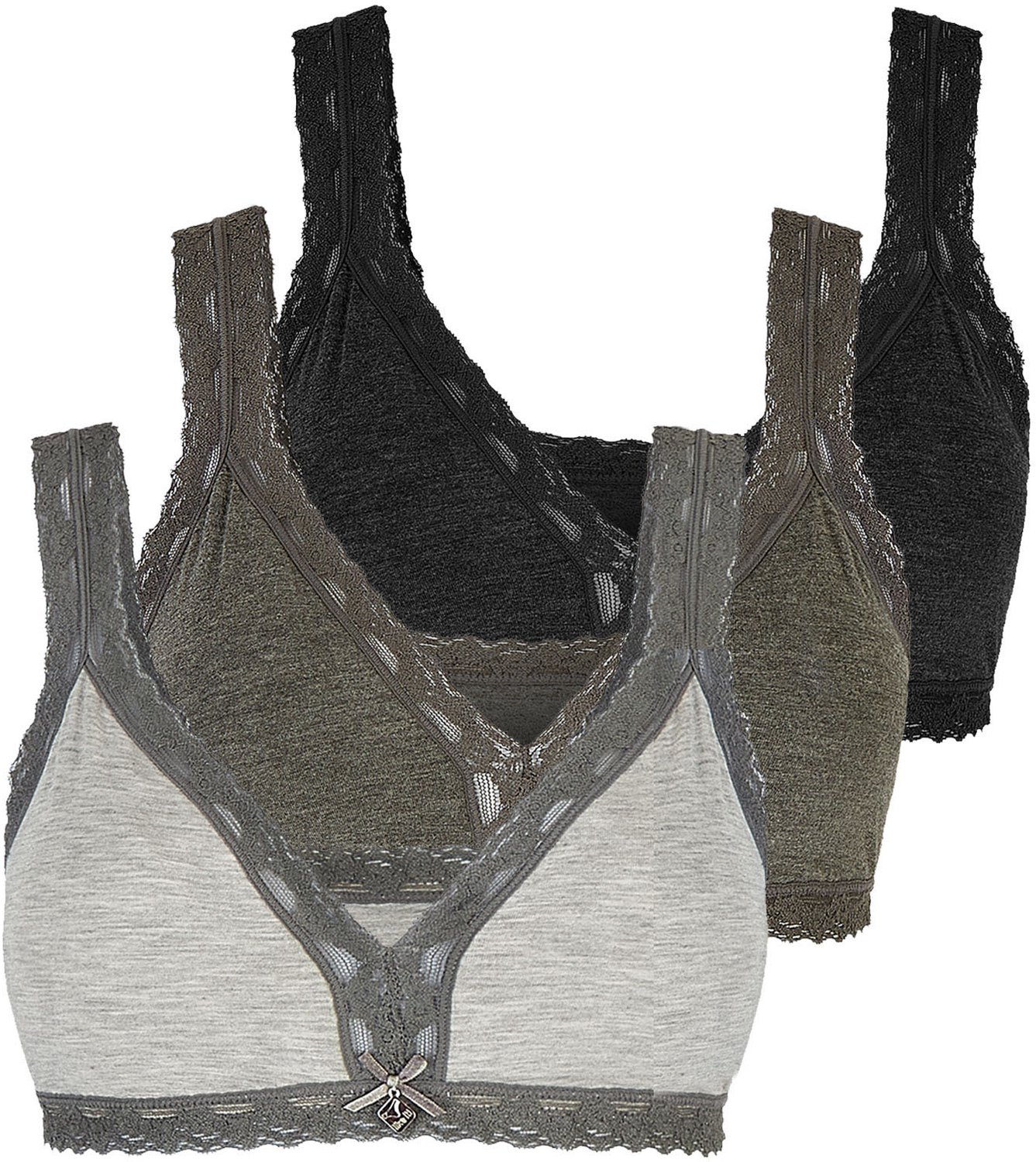 3-pack bustiers met pads Kim
