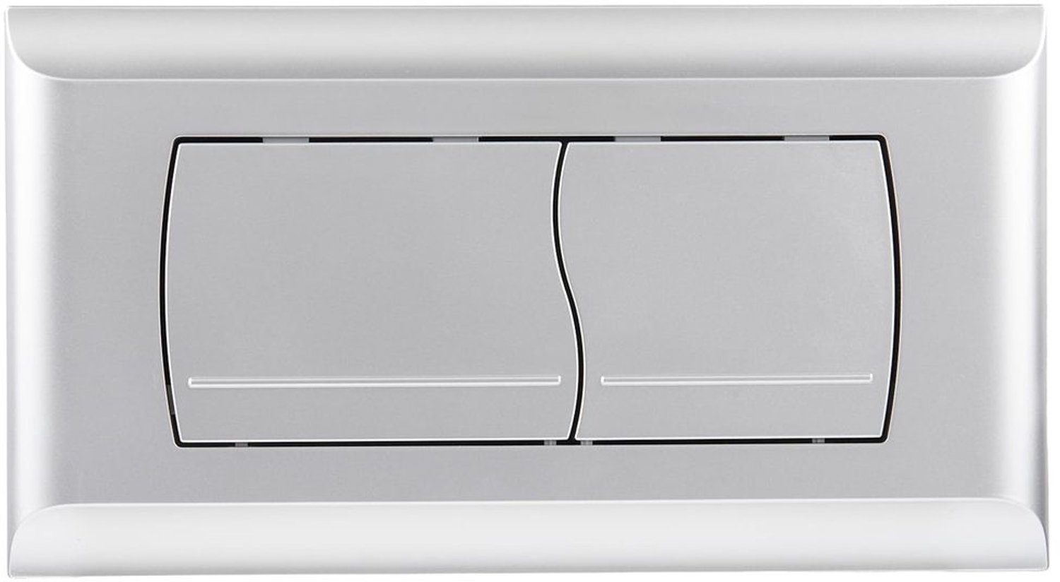 Drukplaat voor WC met Flush Lever en Montageframe, Geschikt voor Twinline 30 en UP130