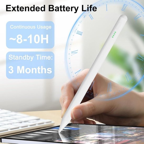 Universele Tablet Stylus met 4 Vervangtips — afbeelding 3