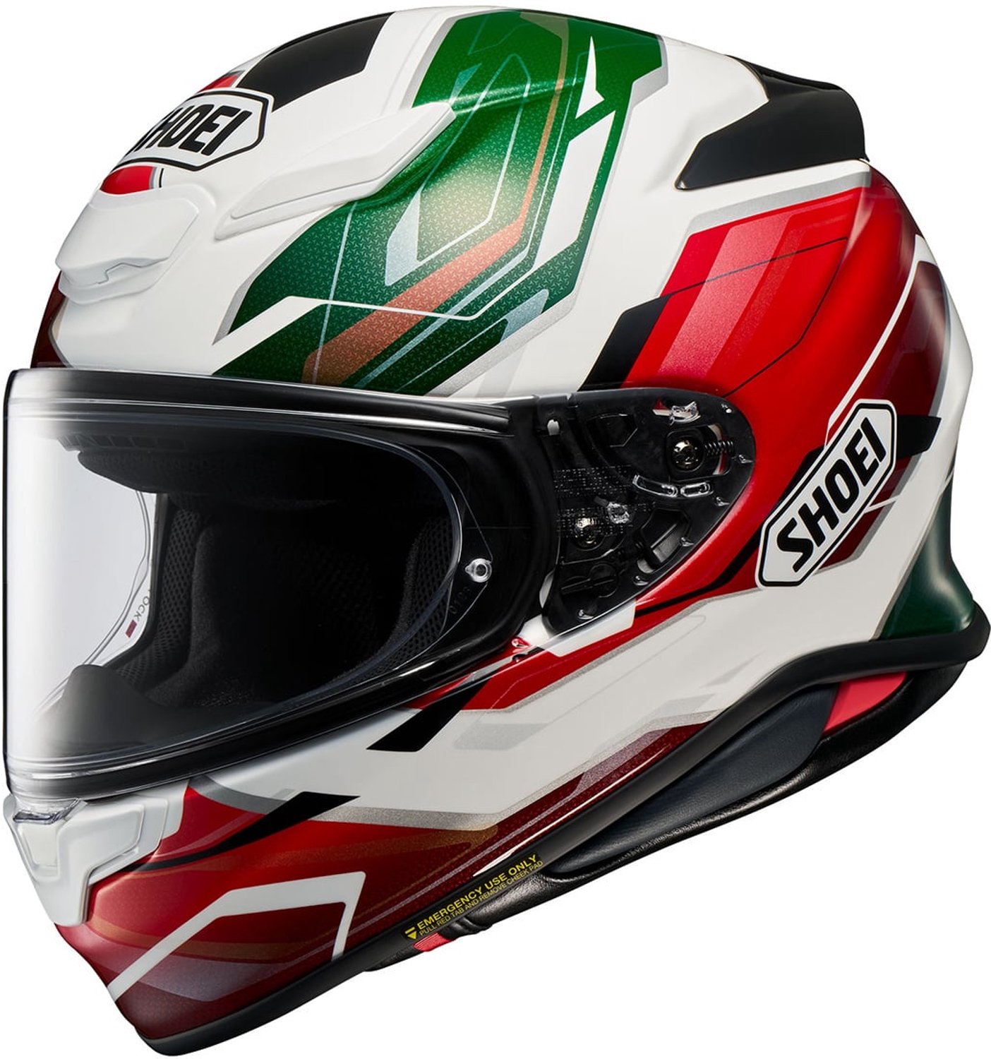 Shoei NXR2 Capriccio TC-11 Wit Groen Rood Integraalhelm - Helm
