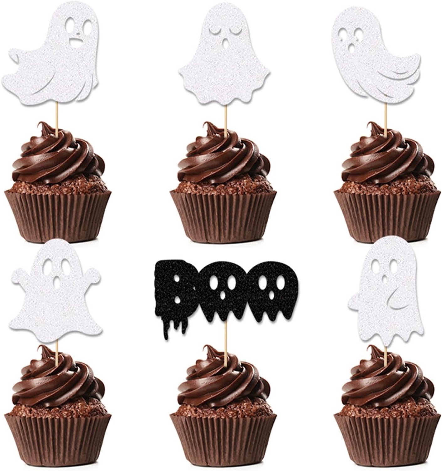 24 Stuks Geest Taartdecoratie Halloween Verjaardag