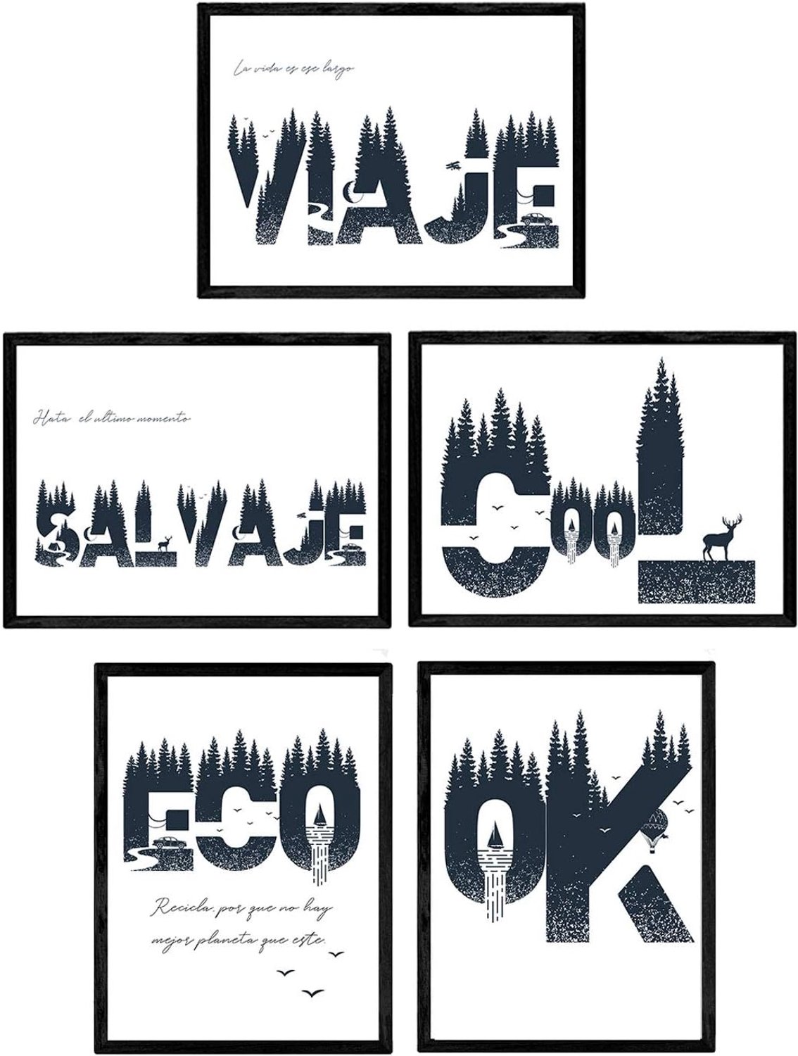 Posters met positief nieuws A3 - 250 gram papier - wild, cool, eco - perfect voor decoratie - ServiceTopper