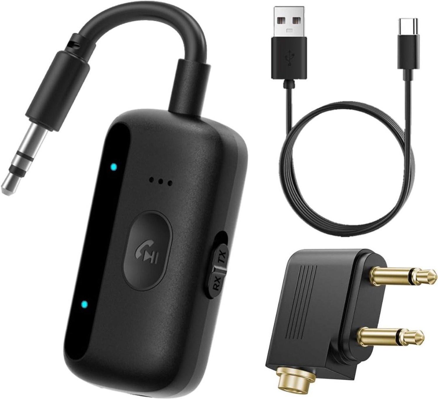 Bluetooth Transmitter - Bluetooth Receiver - Adapter - Zwart