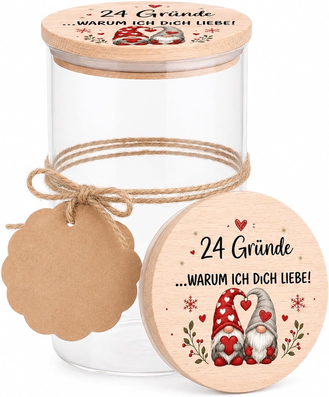 Adventskalender voor stellen - Kleine voorraadpotjes als kerstcadeautjes