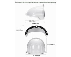 Bewakingscameraafdekking, regenbescherming/zonwering voor C500/C520WS, C320WS/325WB, compatibel met Dome/Bullet Outdoor CCTV-camera's, waterdicht en uv-bescherming, 29 x 20,5 x 15,7 cm