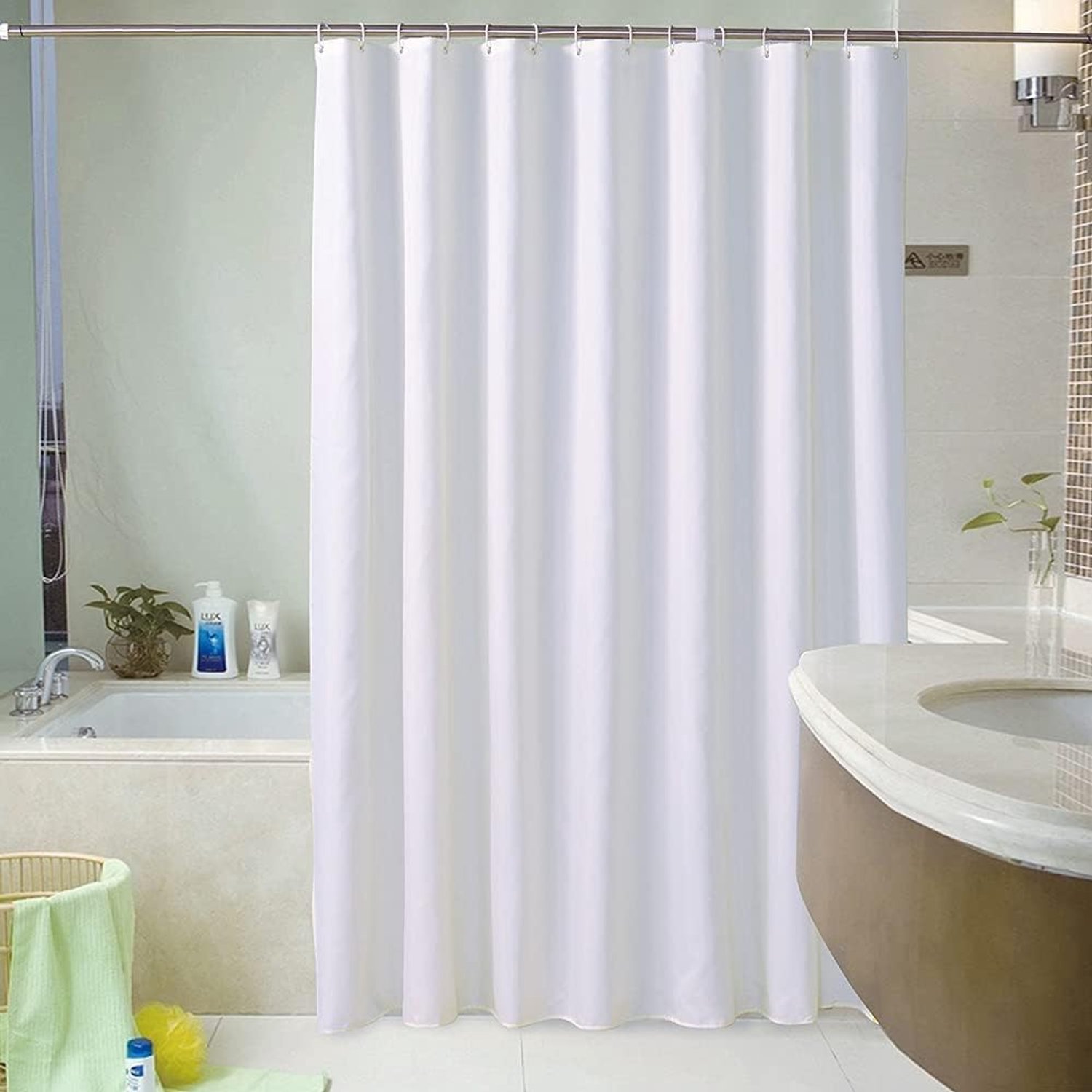 Douchegordijn Polyester Waterdicht en Wasbaar 240 x 200 cm