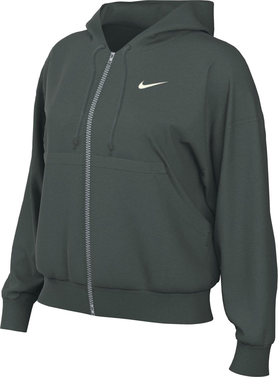 Oversized Fleece Hoodie - Vintage Groen