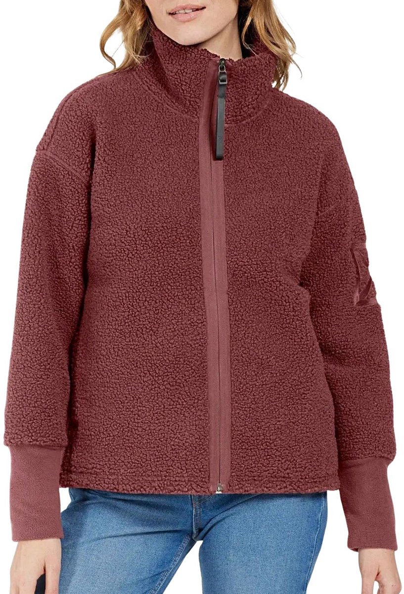 Didriksons Mella Fleece Jas Dames Bruin