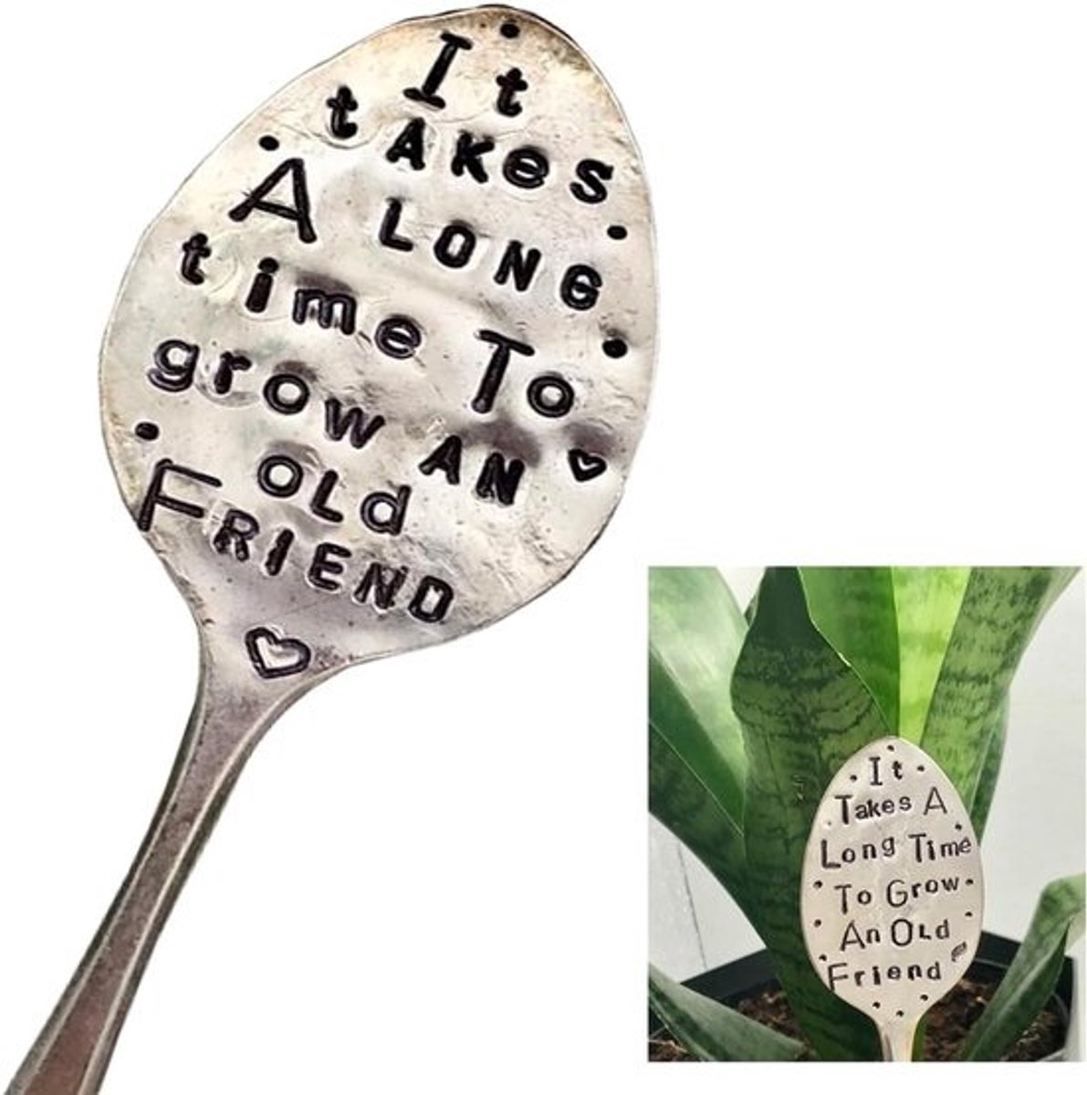 Tuinmarker - Metalen plantlabel - Planten markeren - Duurzaam gepoedercoat - 6 inch - Zilver