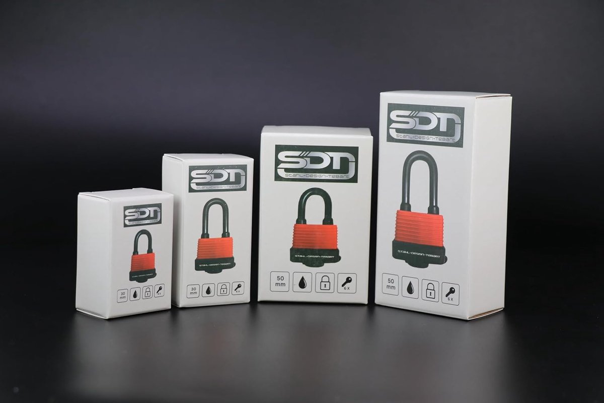 Waterdicht hangslot, 30 mm met hoge beugel, robuust en weerbestendig veiligheidsslot voor buiten, corrosiebestendig en - ShopVlot