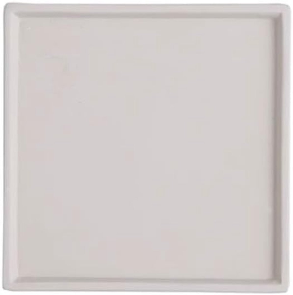 Schotels Home Desktop Keramische Bloempot Schotel, Binnen en Buiten for Vierkante Pallet Lekbak(Beige,Klein)