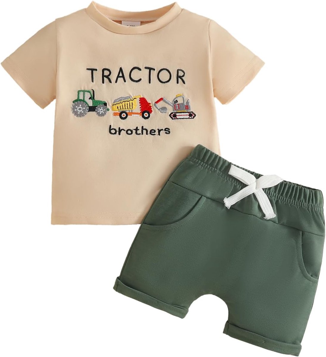 Kledingset voor peuters en jongens, ronde hals, letterprint, T-shirt, tops en shorts, babyjongens, zomeroutfits