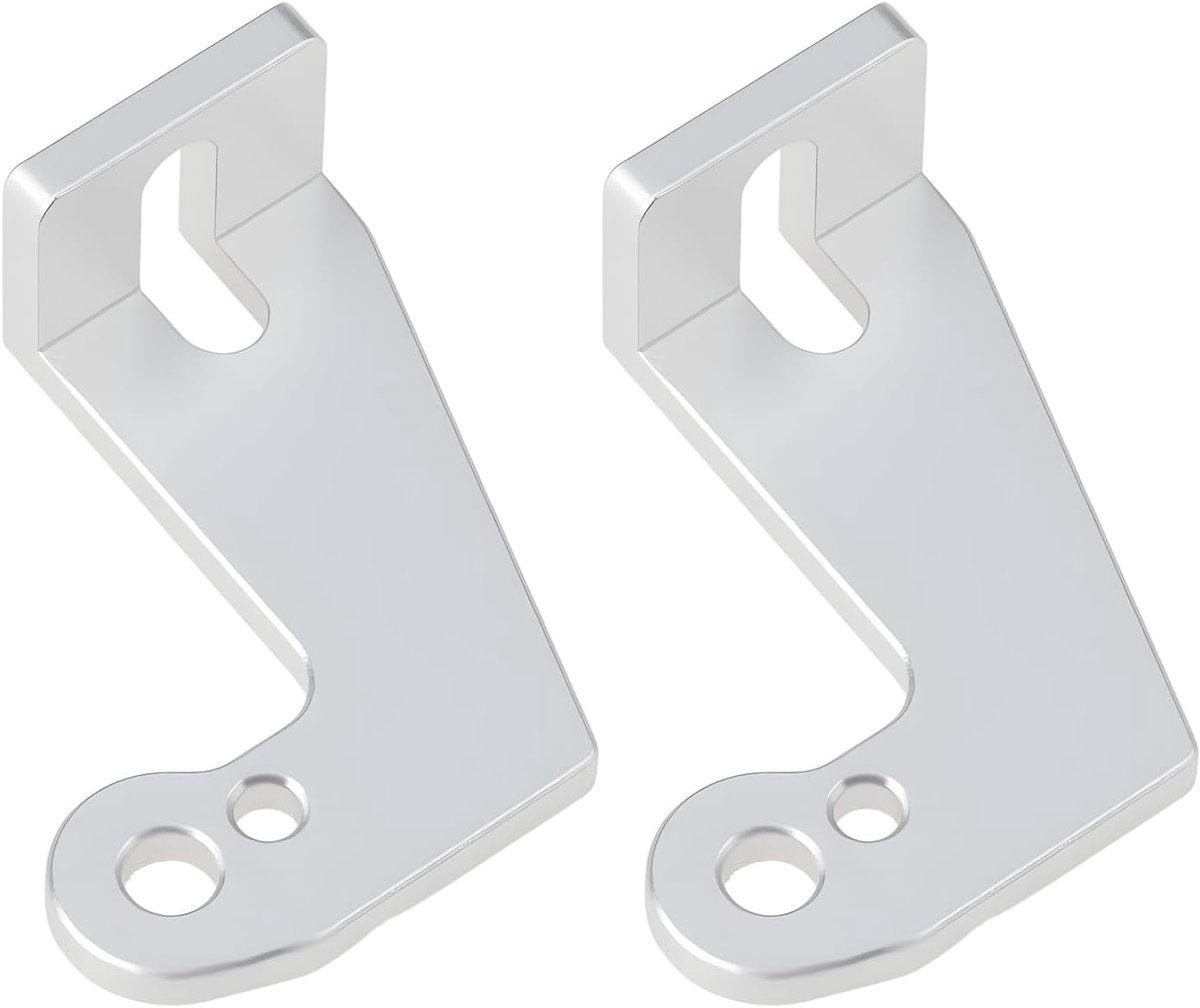 Store Set van 2 zilverkleurige versnellingsbakhouders compatibel met Tam-iya Bullhead compatibel met ClodBuster 1/10 RC onderdelen