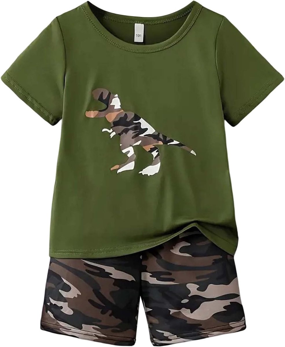 2-delige set voor jongens, katoen, kinderen, trainingspak, bovendeel en broek, joggingbroek, T-shirt, sportkleding, zacht, herfst, vakantie, mode, 2-14 jaar, A65