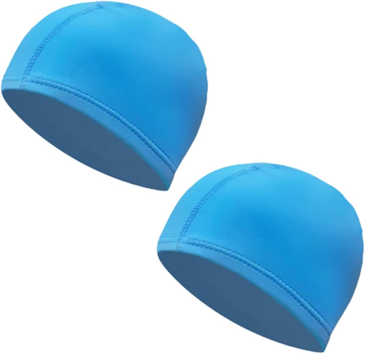 Badmutsen voor volwassenen (2 stuks), comfortabele badmutsen van stof, zacht en uniseks met gehoorbescherming, lange en lichte badmutsen
