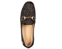 Babouche Filly baby leopard dark brown