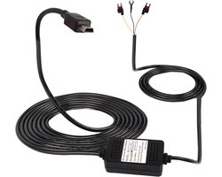 SnelShoppen - Dash Cam ACC Hardwire Kit - Mini USB Step-Down Kabel 12V-24V naar DC 5V 3A - Auto Dash Charger Power Cord 3.5m voor GPS en Tachograaf