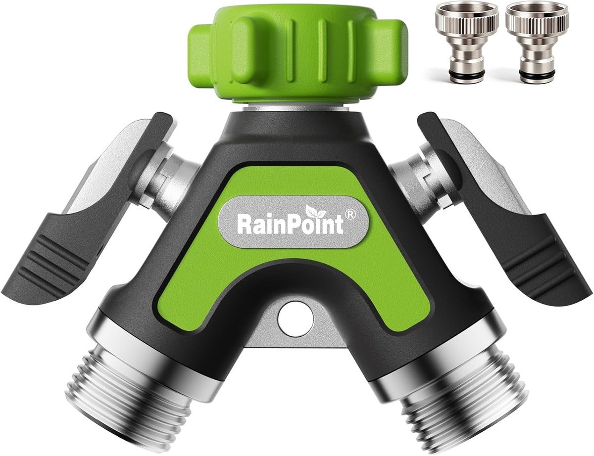 2-Weg Waterverdeler 3/4 Inch, Tuinslang Verdeelstuk voor Waterverbinding, Adapter voor Tuin en Irrigatie