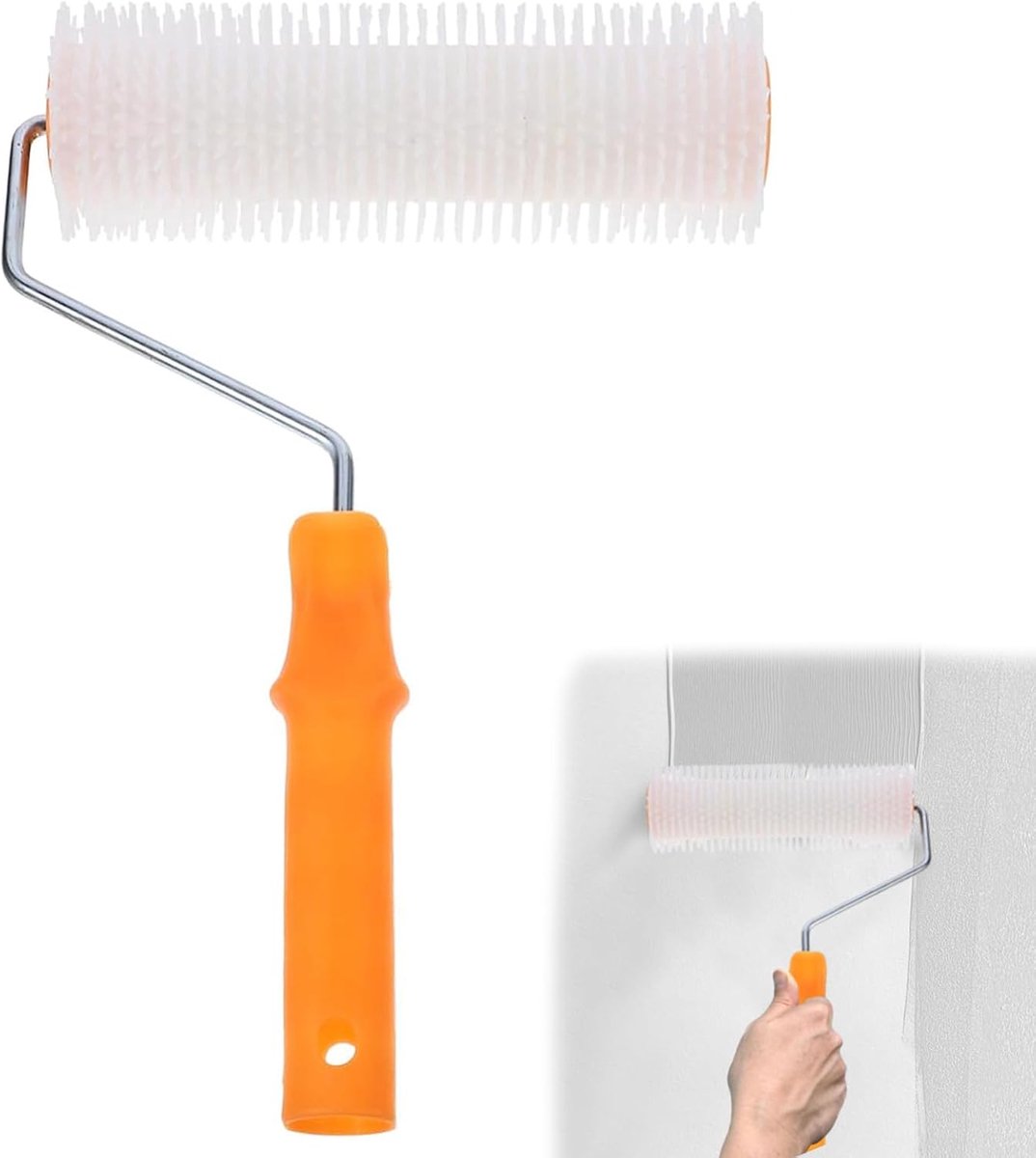 Venting Roller, Wall Paint Made of Composite Material with Teeth, 23 cm, 14 mm, Cement Self-Leveling Tools, Roll - ShopVlot