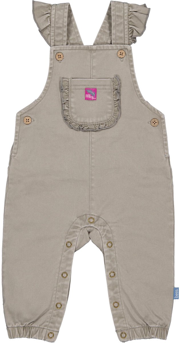 B.E.S.S. Baby meisjes tuinbroek Adelle Taupe maat 80