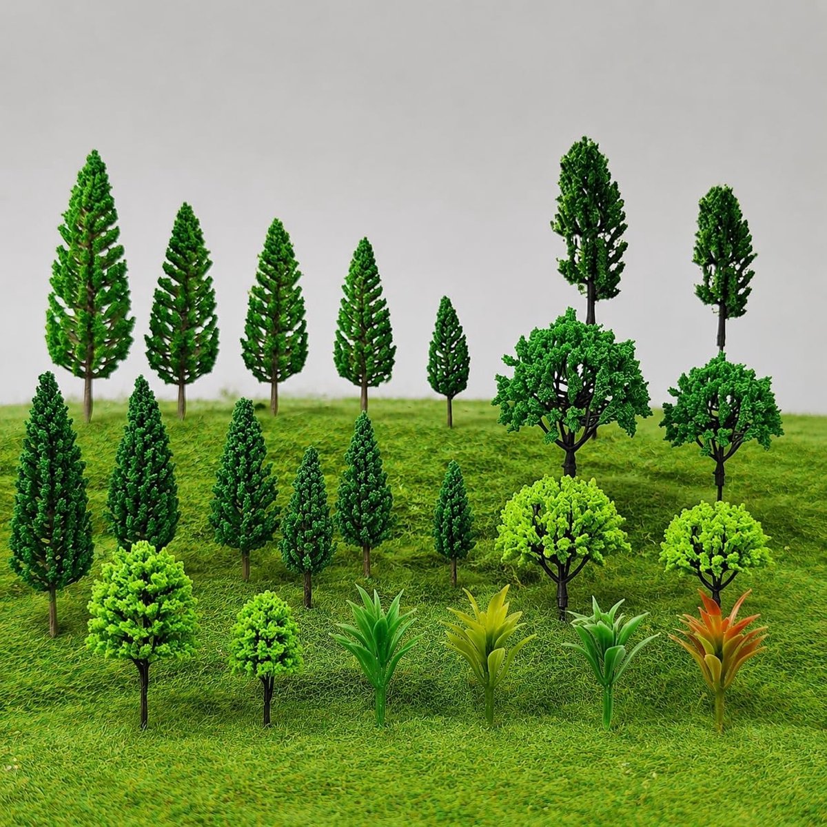 40 stuks modelbouwbomen 45-16 cm miniatuurbomen voor diorama doe-het-zelf landschap - ShopVlot