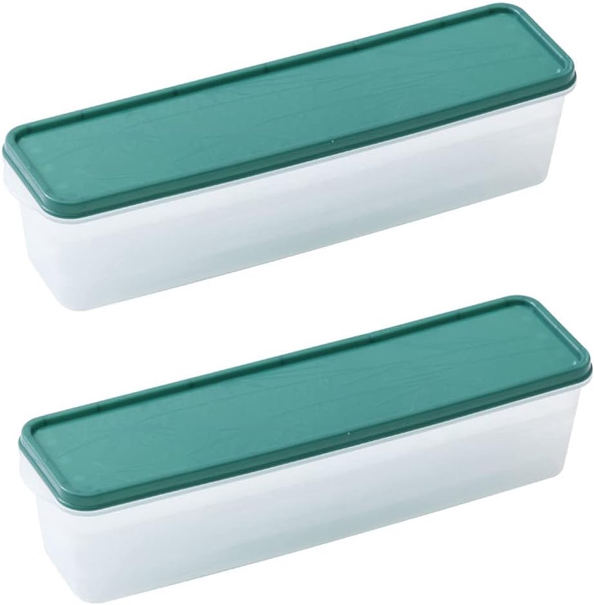 SnelShoppen - Pack van 2 Noodle Opslagdozen, Voedselopslag Containers, Spaghetti Pasta Dozen, Noodle Opslag, Stevige Stapelbare Opslagdozen voor Pasta