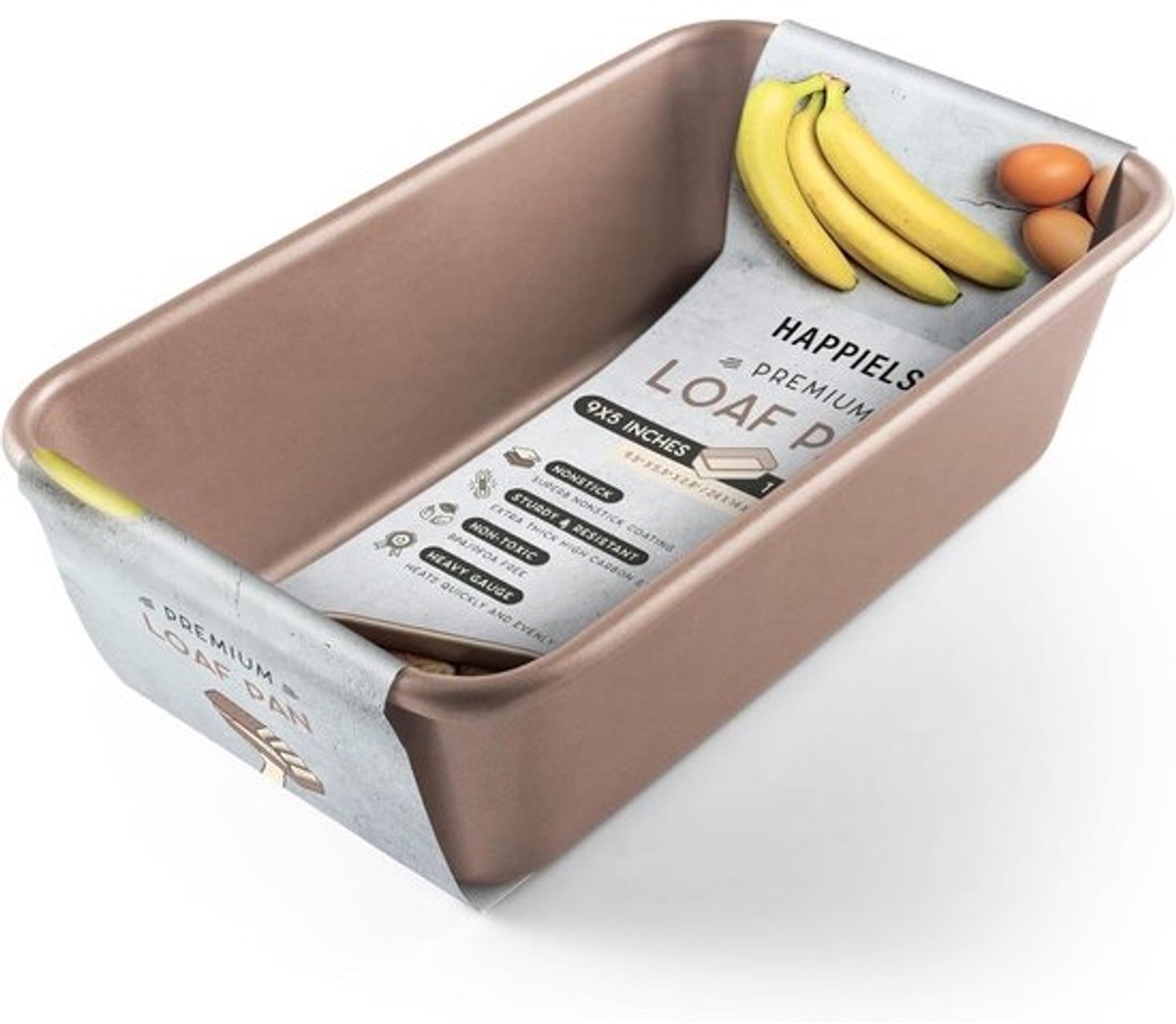 Premium extra thick non-stick broodpan 9x5 inch - duurzame en makkelijk schoon te maken bakvorm voor brood en cake