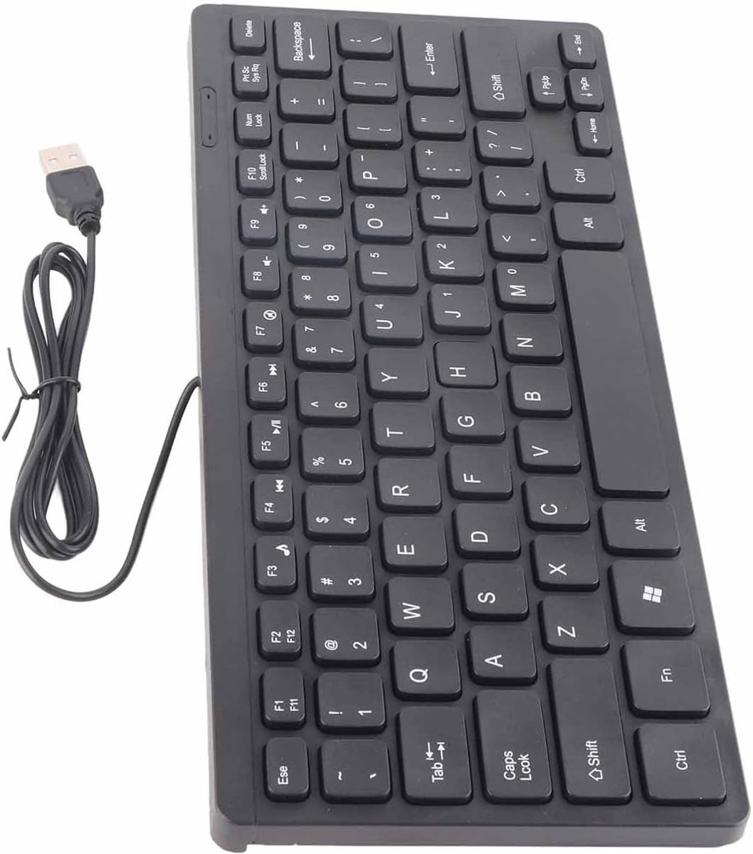 USB-Toetsenbord, Klein Bedraad Toetsenbord Waterdichte Multimedia Kaypad Minitoetsenbord USB Bedraad Draagbare Laptopaccessoires K1000