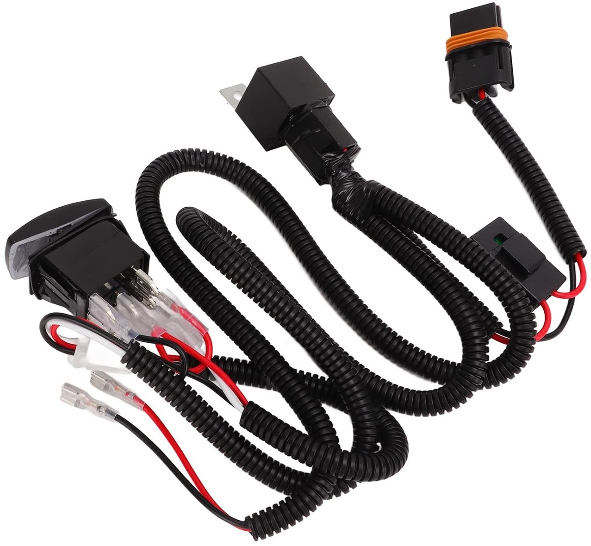 Snail Horn Relay Wire Harness, 12V Relay Wire Harness for Electric Horn, Contact Load 35mA for Car Truck - ShopVlot