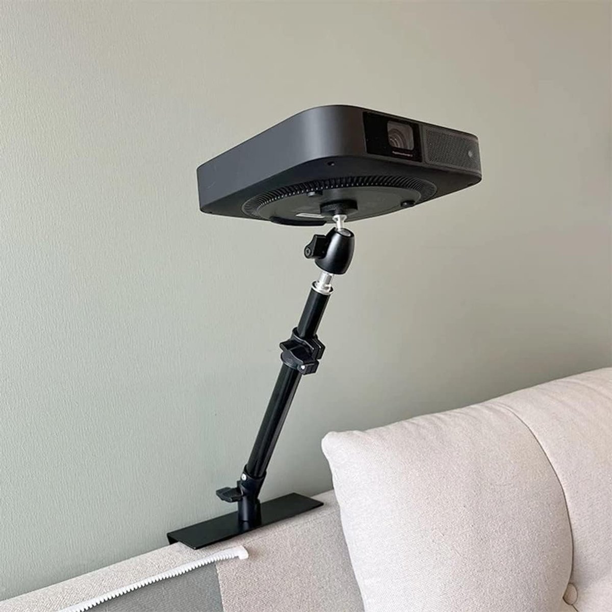 Projectorstandaard - onzichtbare installatie metalen houder - verstelbare beugel met meerdere hoeken - compatibel met XGIMI h2/H3, Nebula, VANKYO, Epson
