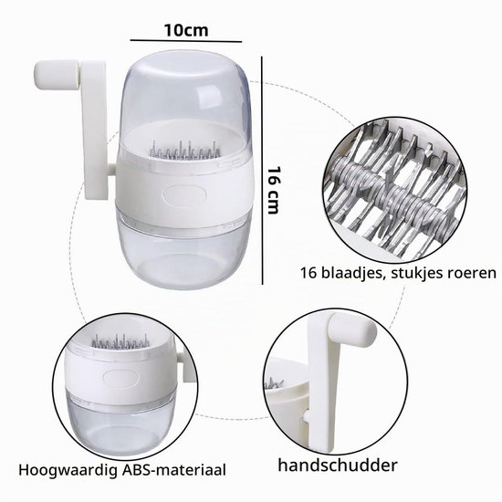 Handmatige notenmolen met handvat, ideaal voor het malen van amandelen, hazelnoten en walnoten, perfect voor bakrecepten en snacks — afbeelding 4