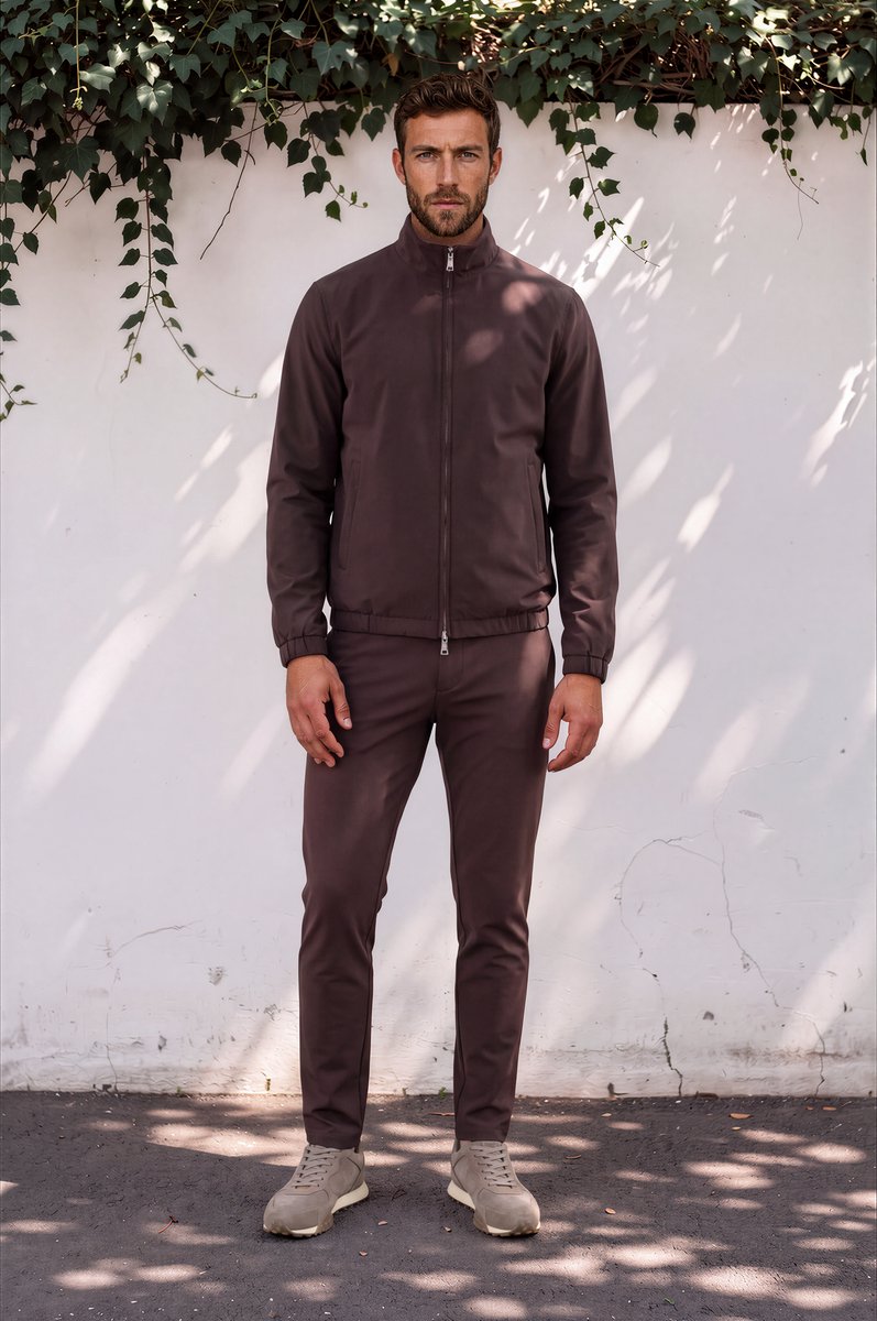 MI PIACE - Travel Men Broek 202004 Espresso Lengte 32 - Maat : S