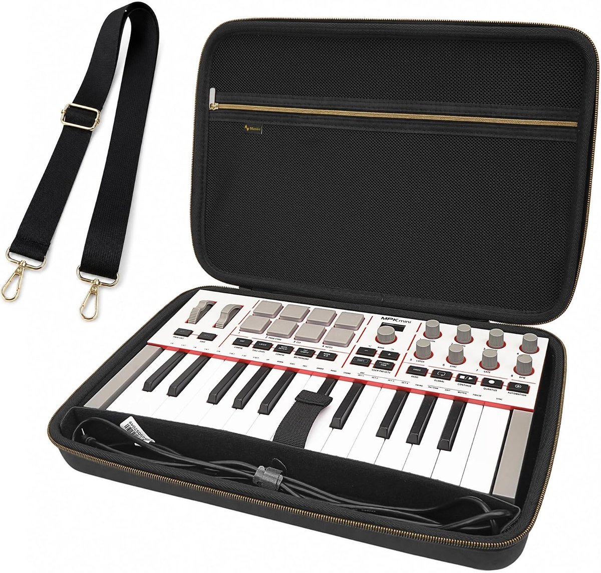 Musiin Hoogwaardige MIDI-toetsenbordcontroller-hoes, compatibel met Akai Mini IV, Arturia MiniLab 3, MiniLab mkII - ShopVlot