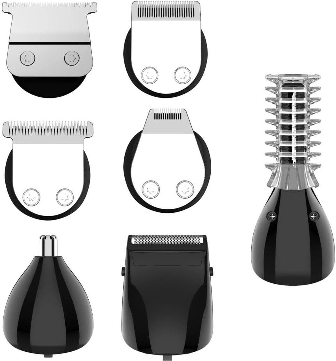 Surker 8 Pieces Multifunctional Hair Trimmer Kit (Blades, Trimmer Combs, Shaving Agents) Compatible with Professional - ShopVlot