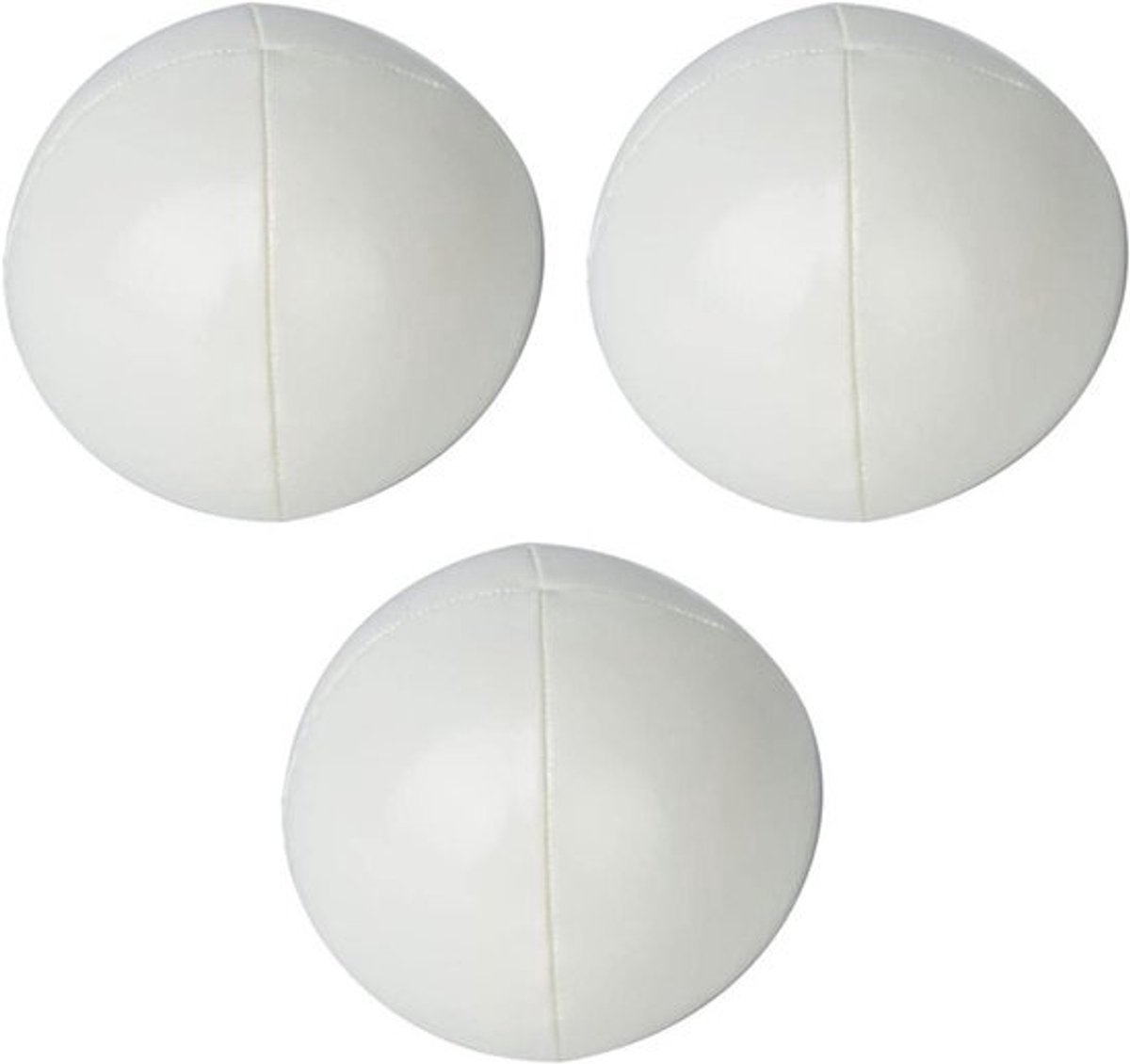 Jongleerballen - set - Oefenballen - voor behendigheid - Coördinatie verbeteren - Zacht PU-leer - 3 stuks - Wit