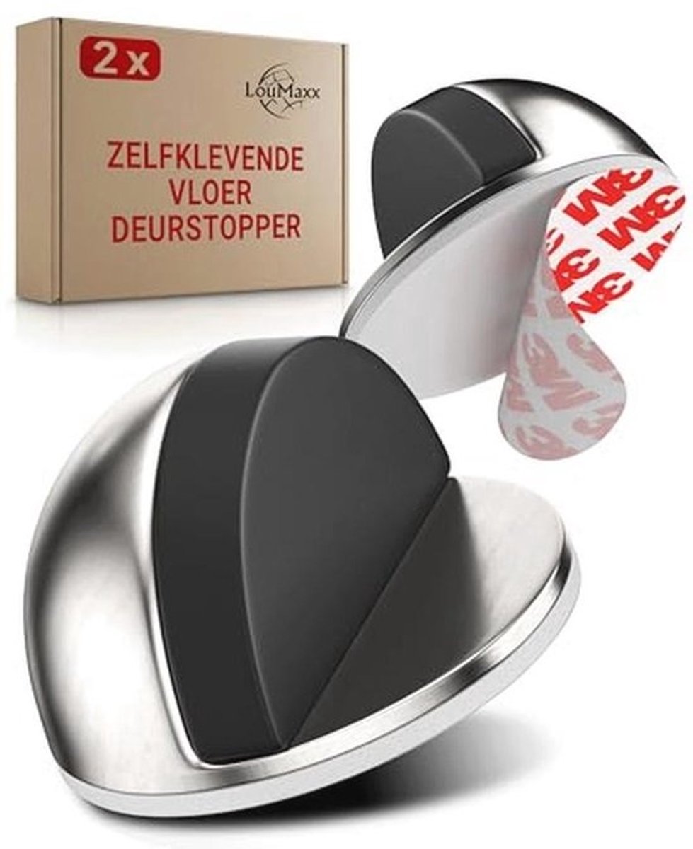 Zelfklevende deurstopper voor de vloer - Set van 2